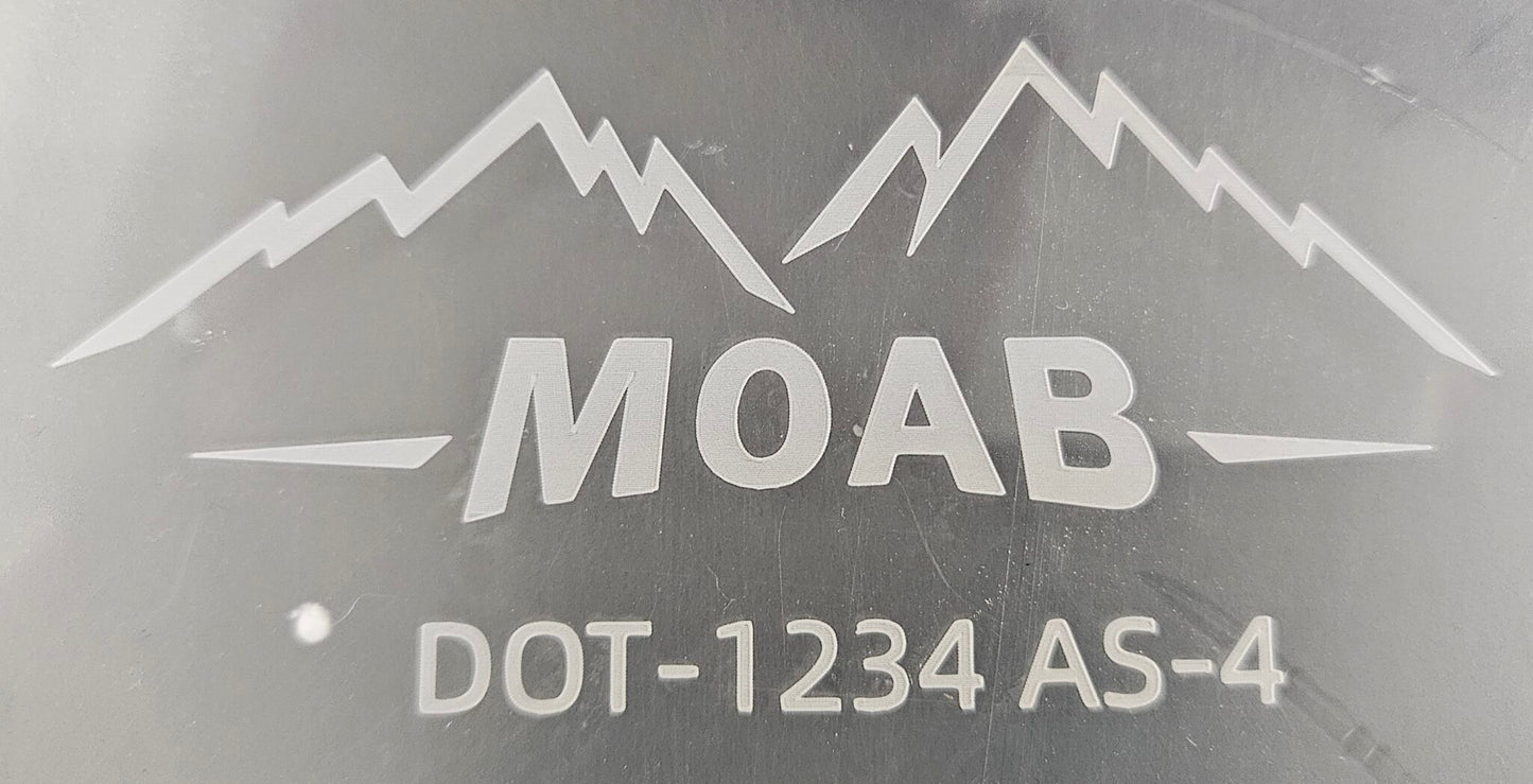 MOAB DOT Approved Windshield Clear Foldable for Yamaha G14- G16- G19 (DOT Approved 1234-AS4)
