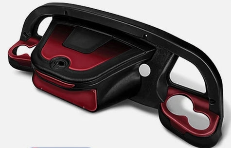 Club Car Precedent/Tempo/Onward DoubleTake Black Sentry Golf Cart Dash (Includes Ruby Red Inserts)