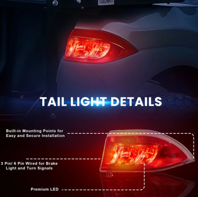 Club Car Precedent LED High Low Beam Light Kit 12V-48V Fits: 2004-Up