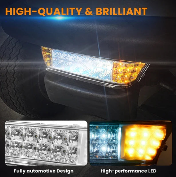 Club Car Precedent LED High Low Beam Light Kit 12V-48V Fits: 2004-Up