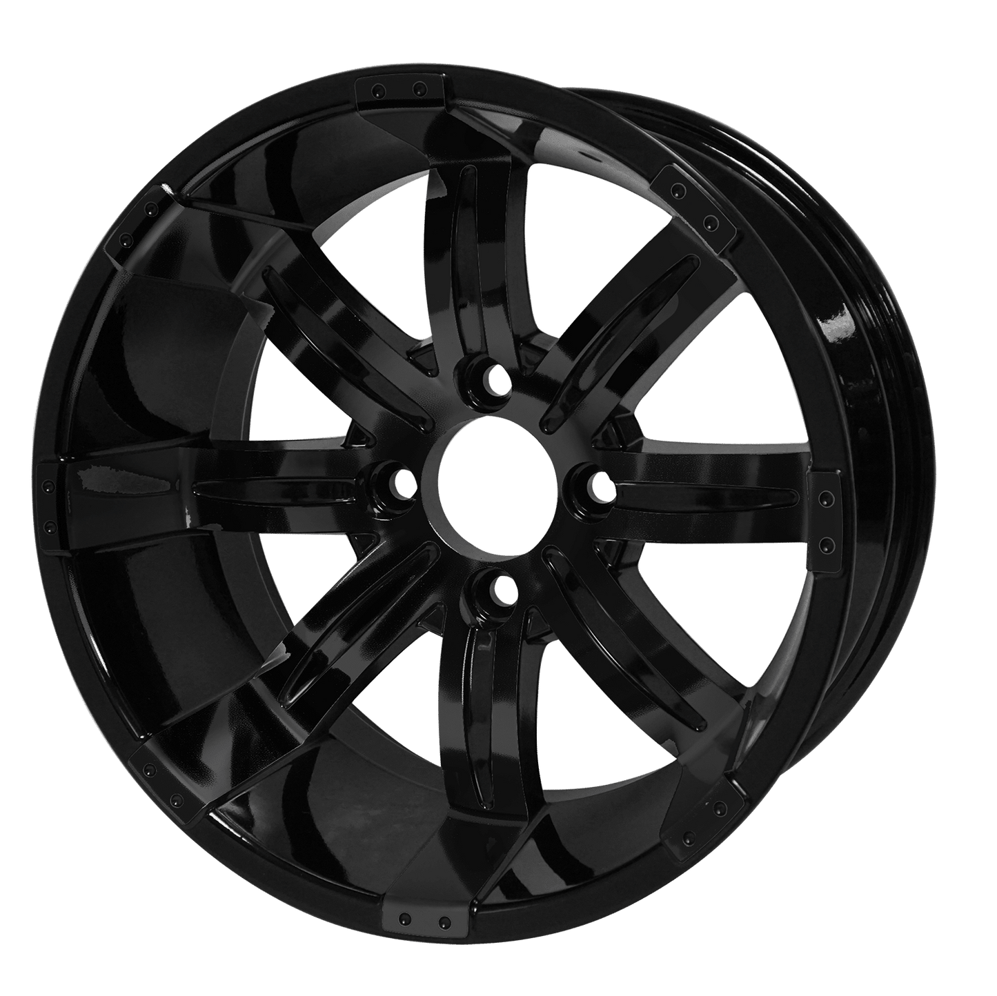 14″ Tempest Glossy Black Wheel – Aluminum Alloy