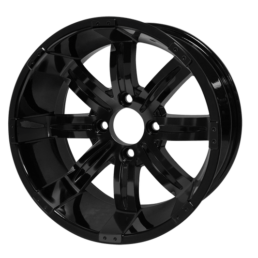 14″ Tempest Glossy Black Wheel – Aluminum Alloy