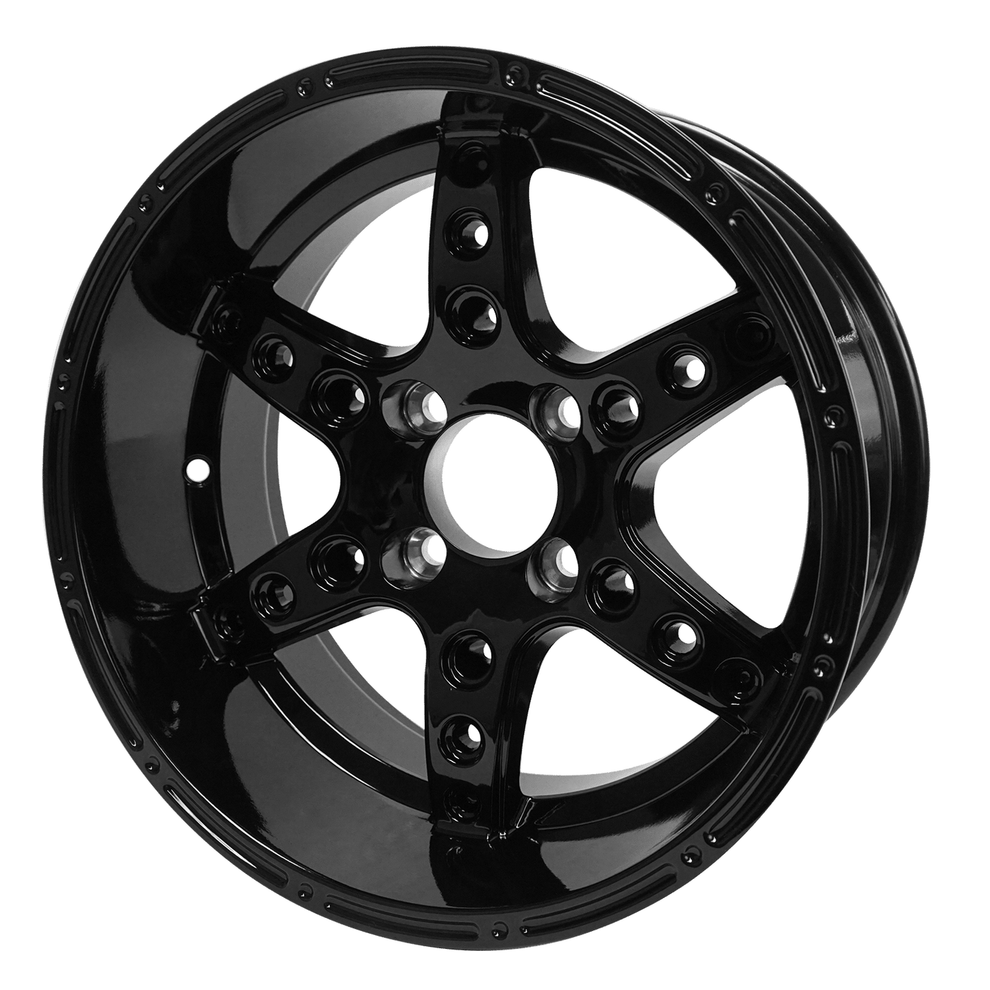 14″ Turbine Glossy Black Wheel – Aluminum Alloy