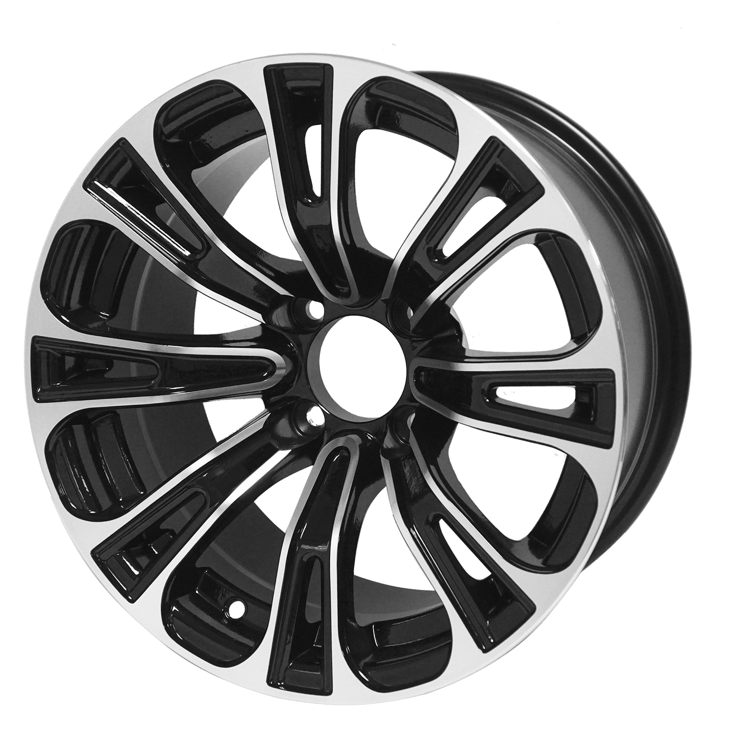 14″ Vector Machined/Black Wheel – Aluminum Alloy