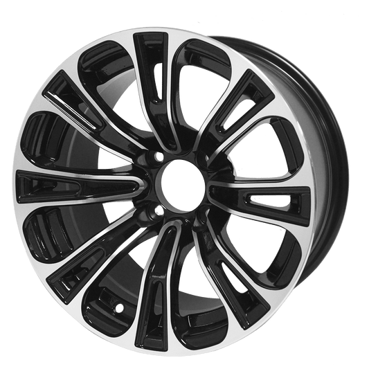 14″ Vector Machined/Black Wheel – Aluminum Alloy