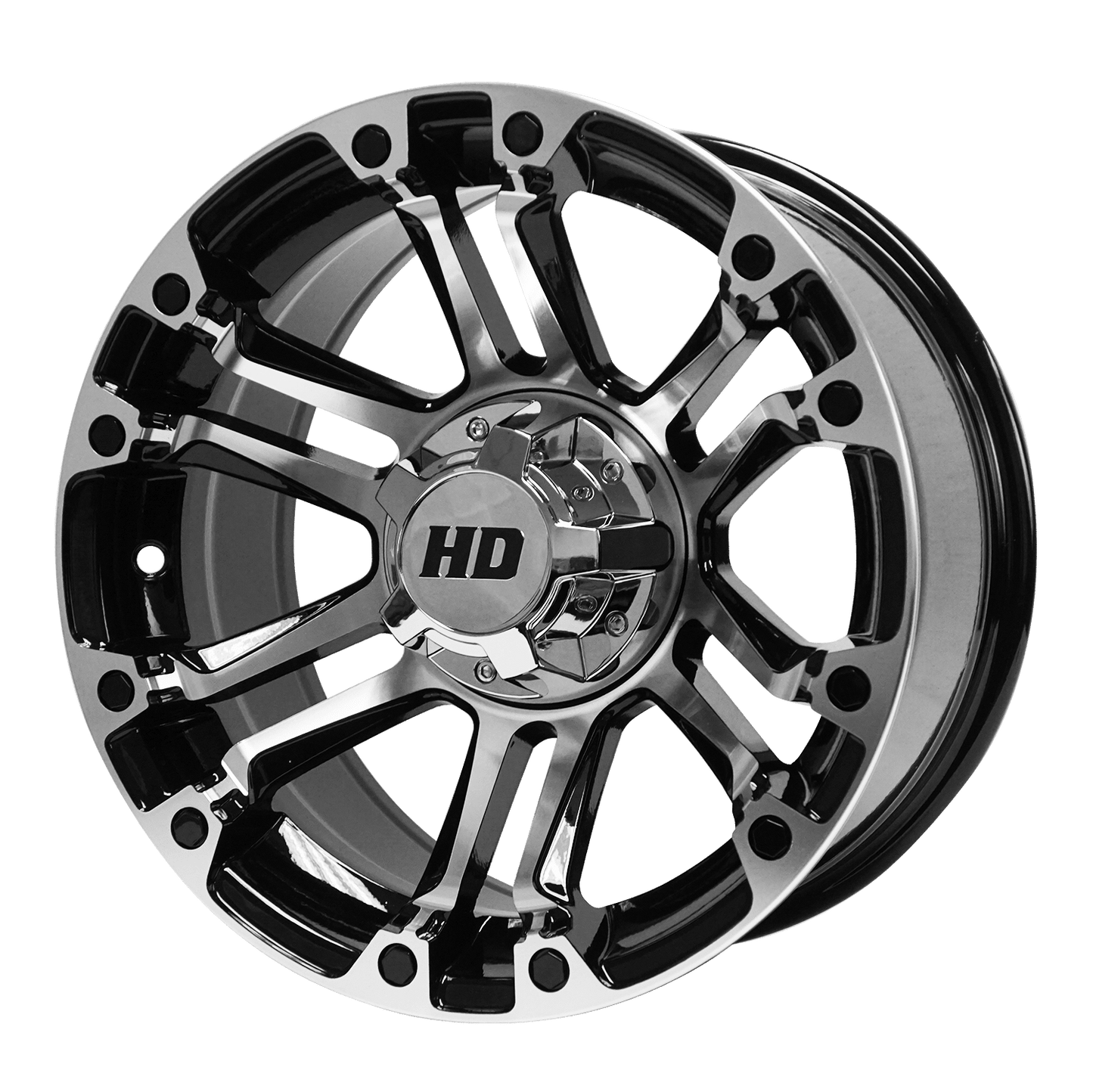 14″ Rhino Machined/Black Wheel – Aluminum Alloy