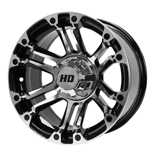 14″ Rhino Machined/Black Wheel – Aluminum Alloy