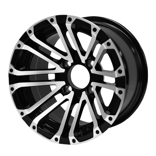 14″ Lancer Machined/Black Wheel – Aluminum Alloy