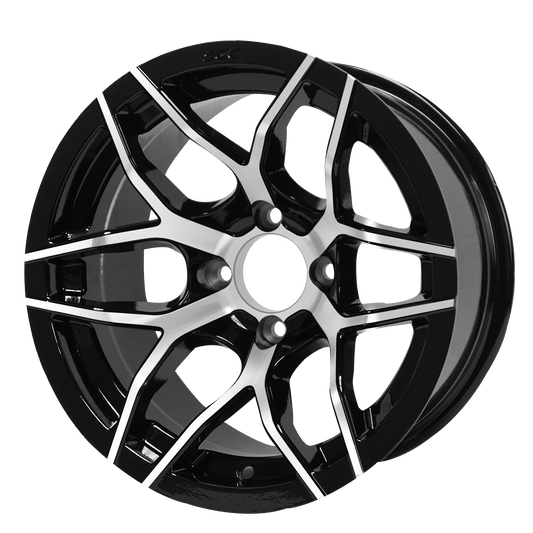 14″ Rally Machined/Black Wheel – Aluminum Alloy
