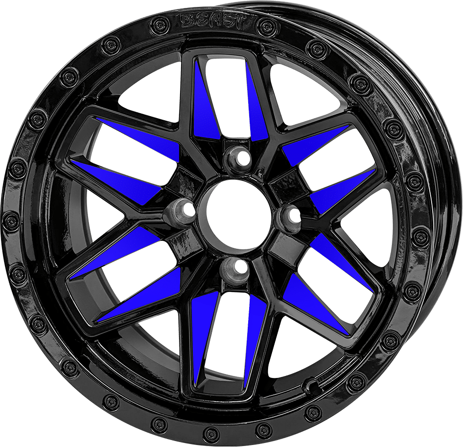 14″ Glossy Blue Widow Wheel – Aluminum Alloy