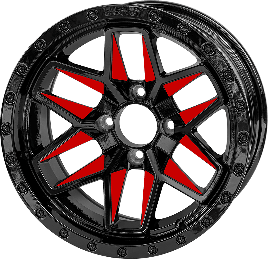 14″ Glossy Red Widow Wheel – Aluminum Alloy