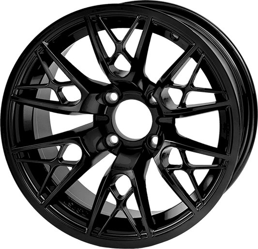14″ Saber Tooth Glossy Black Wheel – Aluminum Alloy