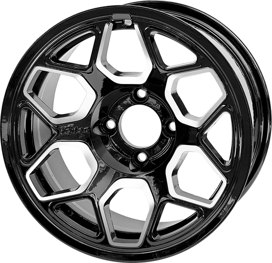 14″ Yeti Machined Black Wheel – Aluminum Alloy