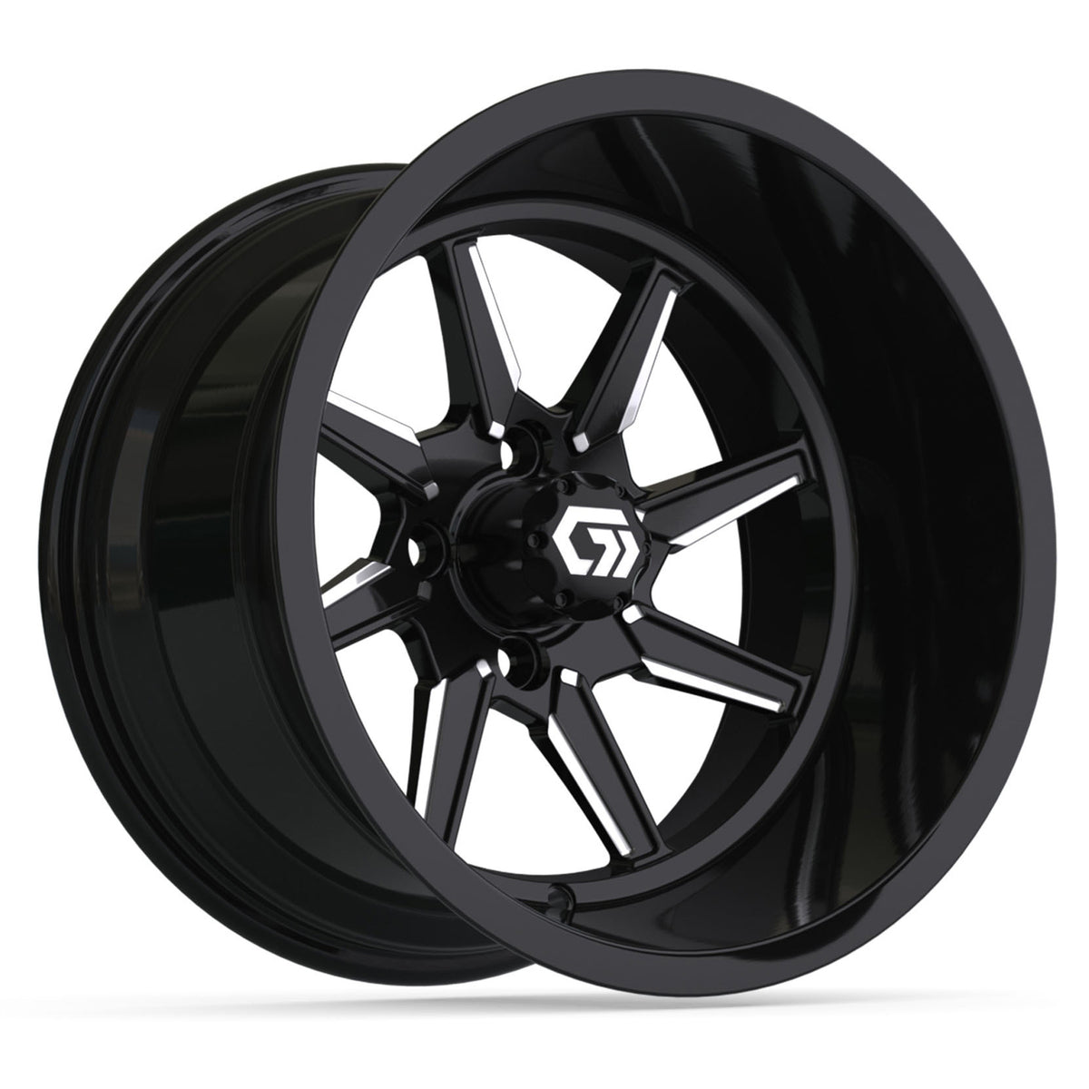 15″ GTW® Reaper Black/Machined Ultra-Wide Wheel