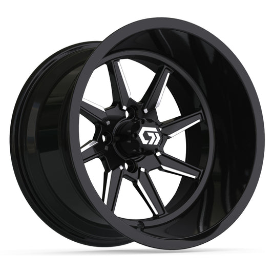 15″ GTW® Reaper Black/Machined Ultra-Wide Wheel