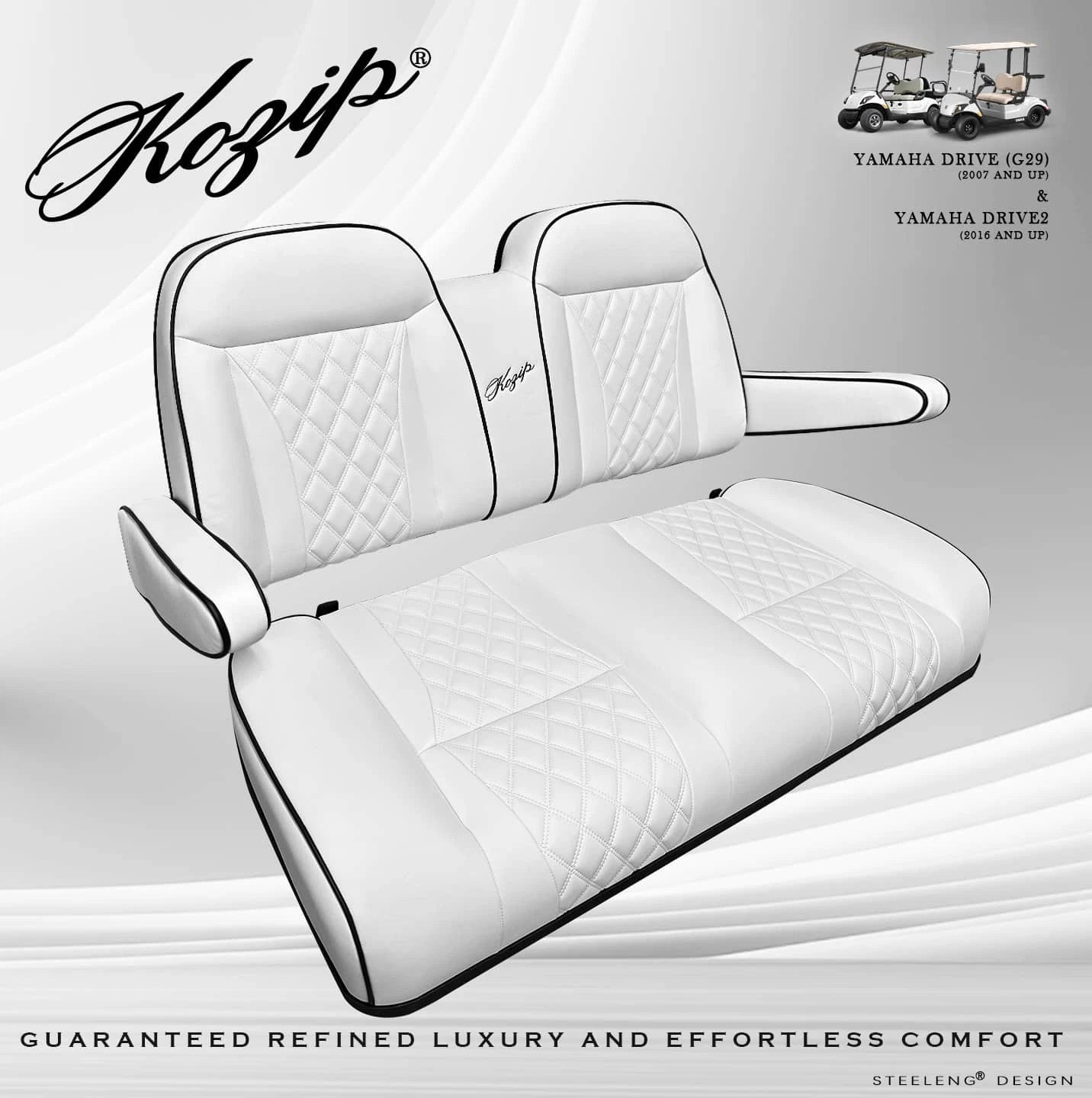 Front Cushion Set For Yamaha Drive /Drive 2 (2007+) - White