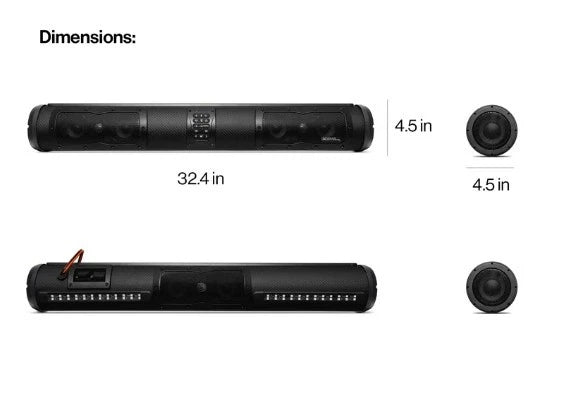 SoundExtreme Elite SEDS33" Soundbar with 360° Sound