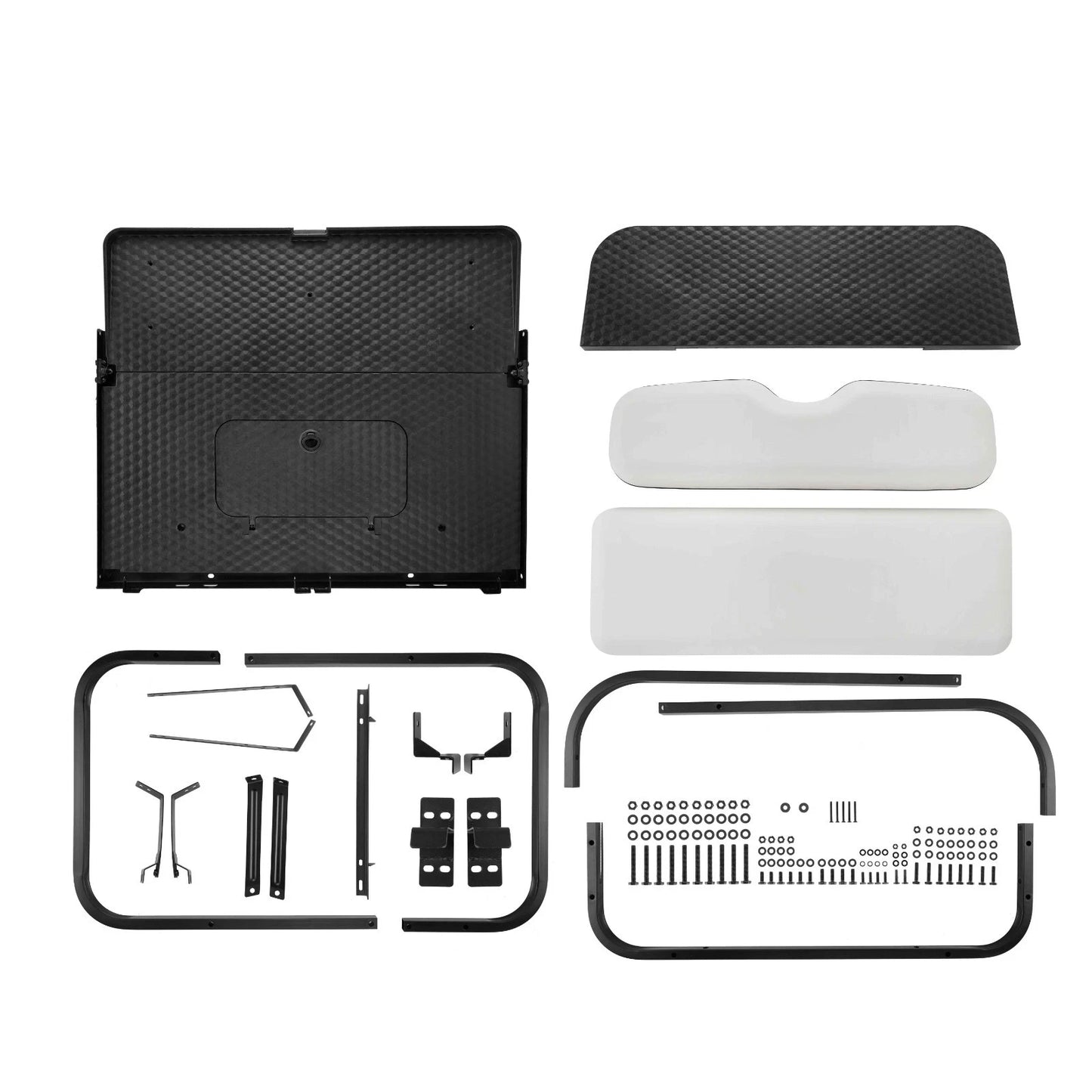 Club Car DS Older Style Rear Seat Kit 1982-2000.5 (White Cushions)