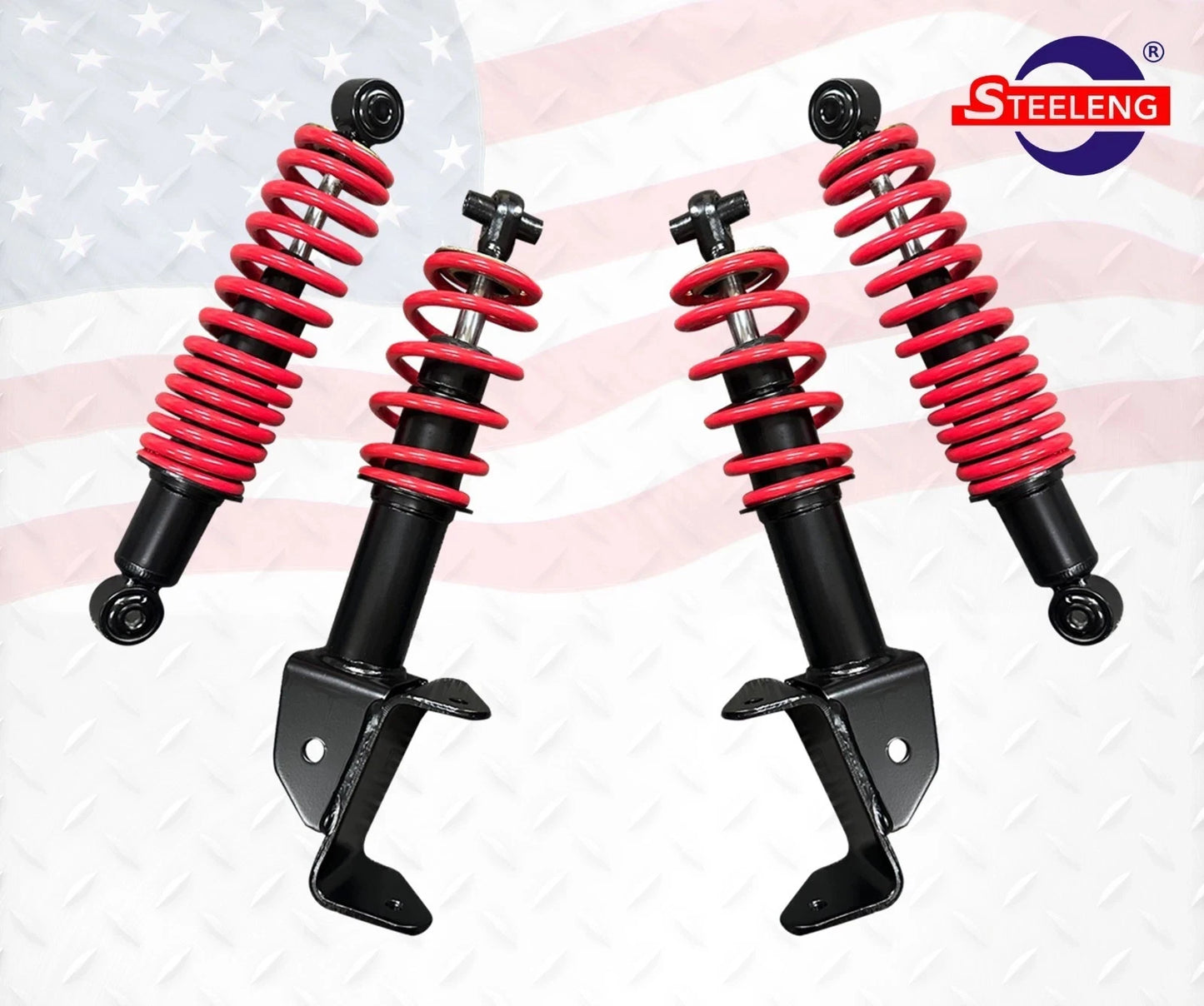YAMAHA Golf Cart G29 High-Performance HD FRONT/REAR Coil Over Shocks (Set of 2)(2007-2016)