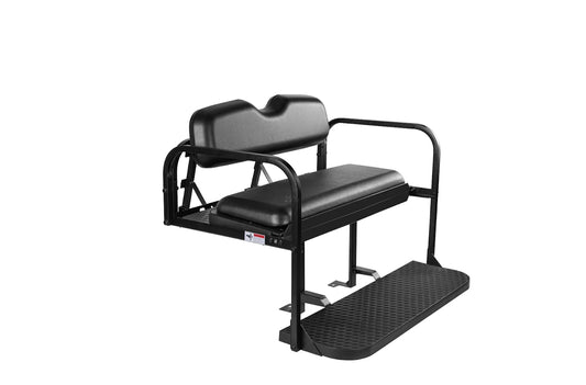 Yamaha Drive 2 Rear Flip Seat Kit With Fold Down Pad (2017+) (Black Cushions)
