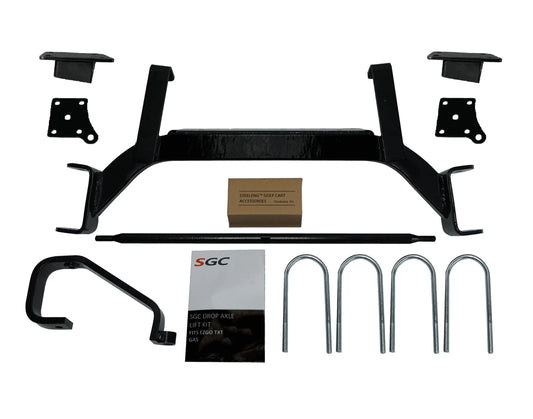 6″ Drop Axle Lift Kit for EZGO TXT / VALOR Model (2008.5-2022) GAS CART ONLY