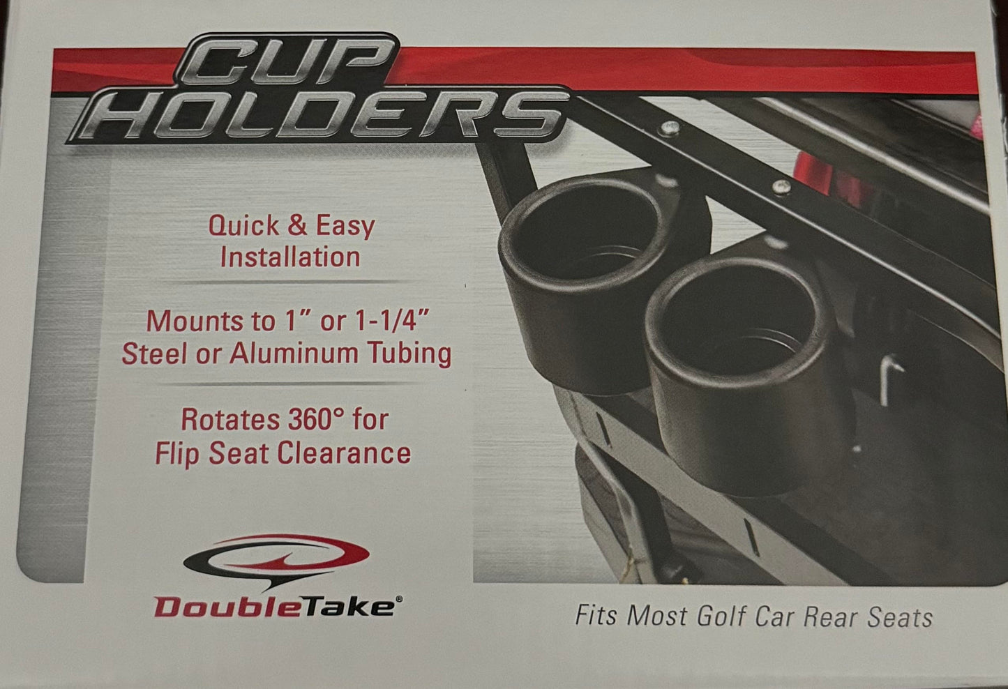 DoubleTake Cup Holder Set, Swivel, Max 5 Rear Seat Kit