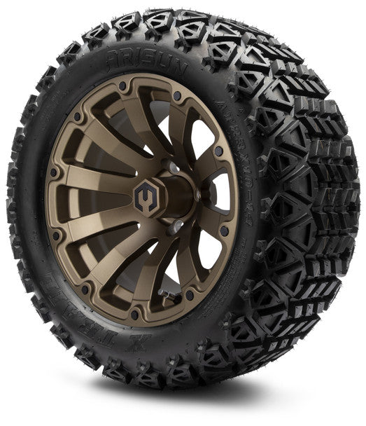 14" Bomber Matte Bronze Wheels & Off-Road Tires Combo MODZ