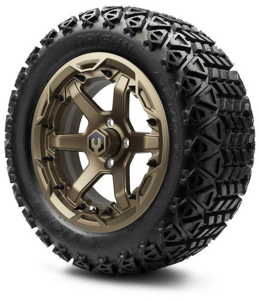 14" Gladiator Matte Bronze Wheels and Off-Road Tires Combo MODZ