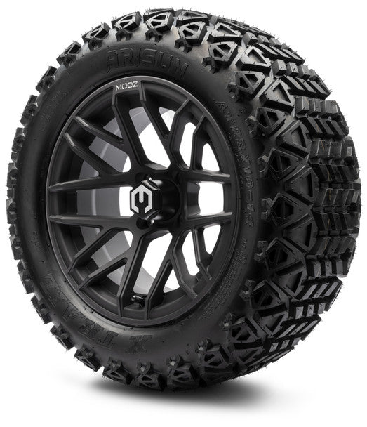 14" Matrix Matte Black Wheels & Off-Road Tires Combo MODZ