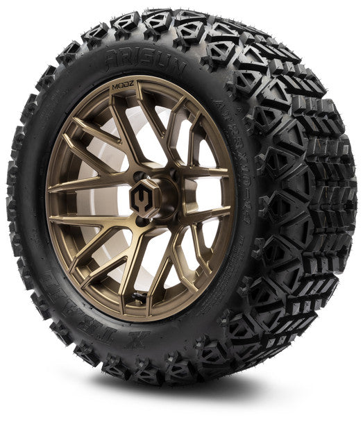 14" Matrix Matte Bronze Wheels & Off-Road Tires Combo MODZ