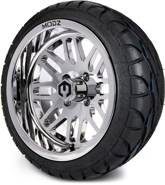 14" Mayhem Chrome Wheels & Street Tires Combo MODZ