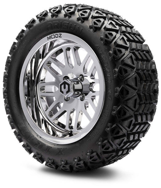 14" Mayhem Chrome Wheels & Off-Road Tires Combo MODZ