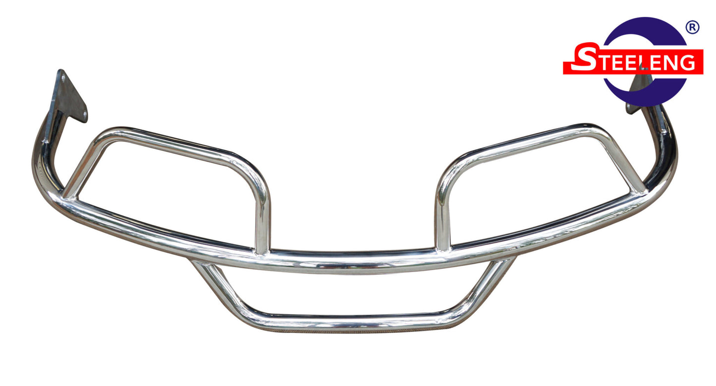 SGC POLISHED STAINLESS STEEL BRUSH GUARD FOR EZGO TXT/FREEDOM/VALOR (2014-UP)