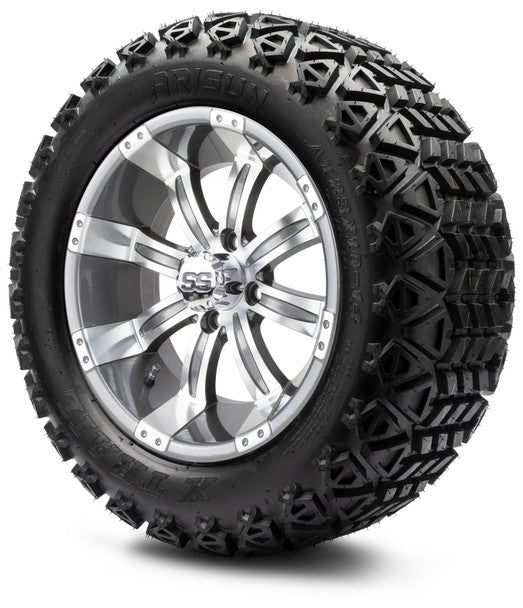 14" Tempest Gunmetal Wheels & Off-Road Tires Combo MODZ