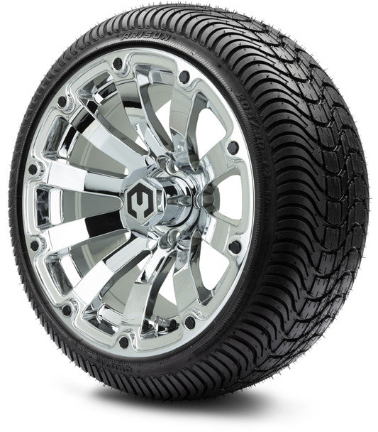 14" Bomber Chrome Wheels & Street Tires Combo MODZ