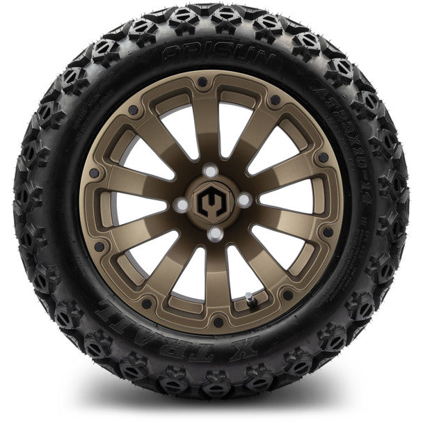 14" Bomber Matte Bronze Wheels & Off-Road Tires Combo MODZ