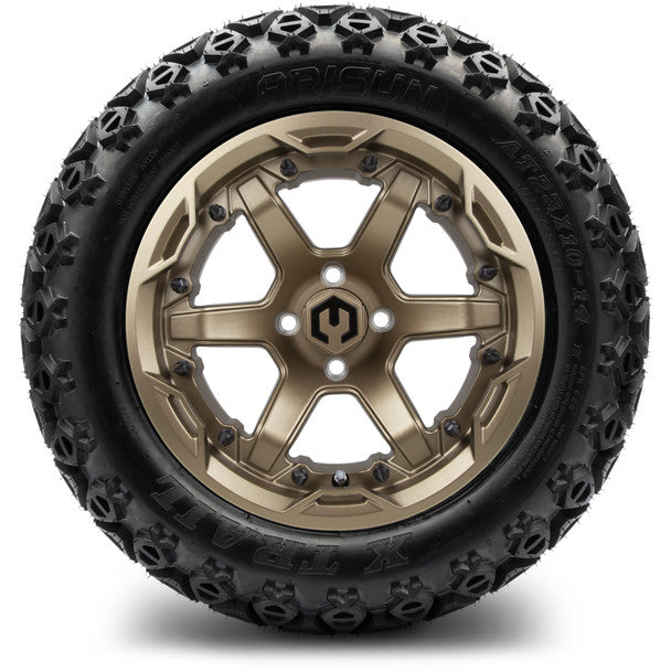 14" Gladiator Matte Bronze Wheels and Off-Road Tires Combo MODZ