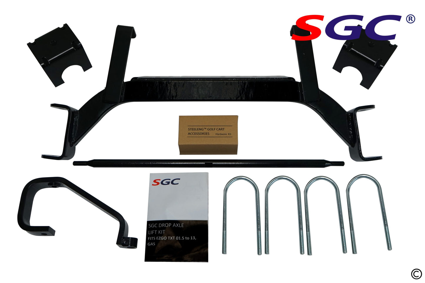 SGC LIFT KIT - 6" DROP AXLE KIT FOR EZGO TXT/PDS (2001.5-2013) GAS