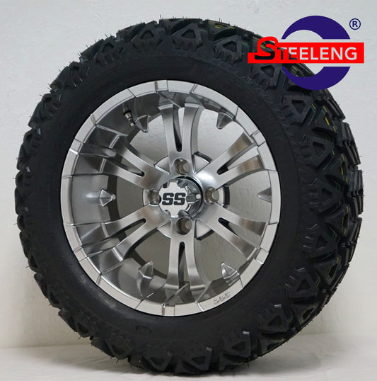 14"X7" MAGNETIC 'VAMPIRE' ALUMINUM ALLOY WHEELS / 23X10X14 ALL TERRAIN TIRE