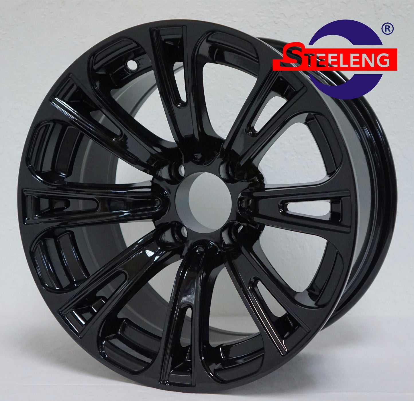 14"X7" BLACK 'VOODOO' ALUMINUM ALLOY WHEELS / TIRES (OPTIONAL) COMBO