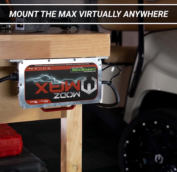 MODZ® MAX48 15 Amp Charger for 48 Volt Golf Carts with Crowfoot Plug